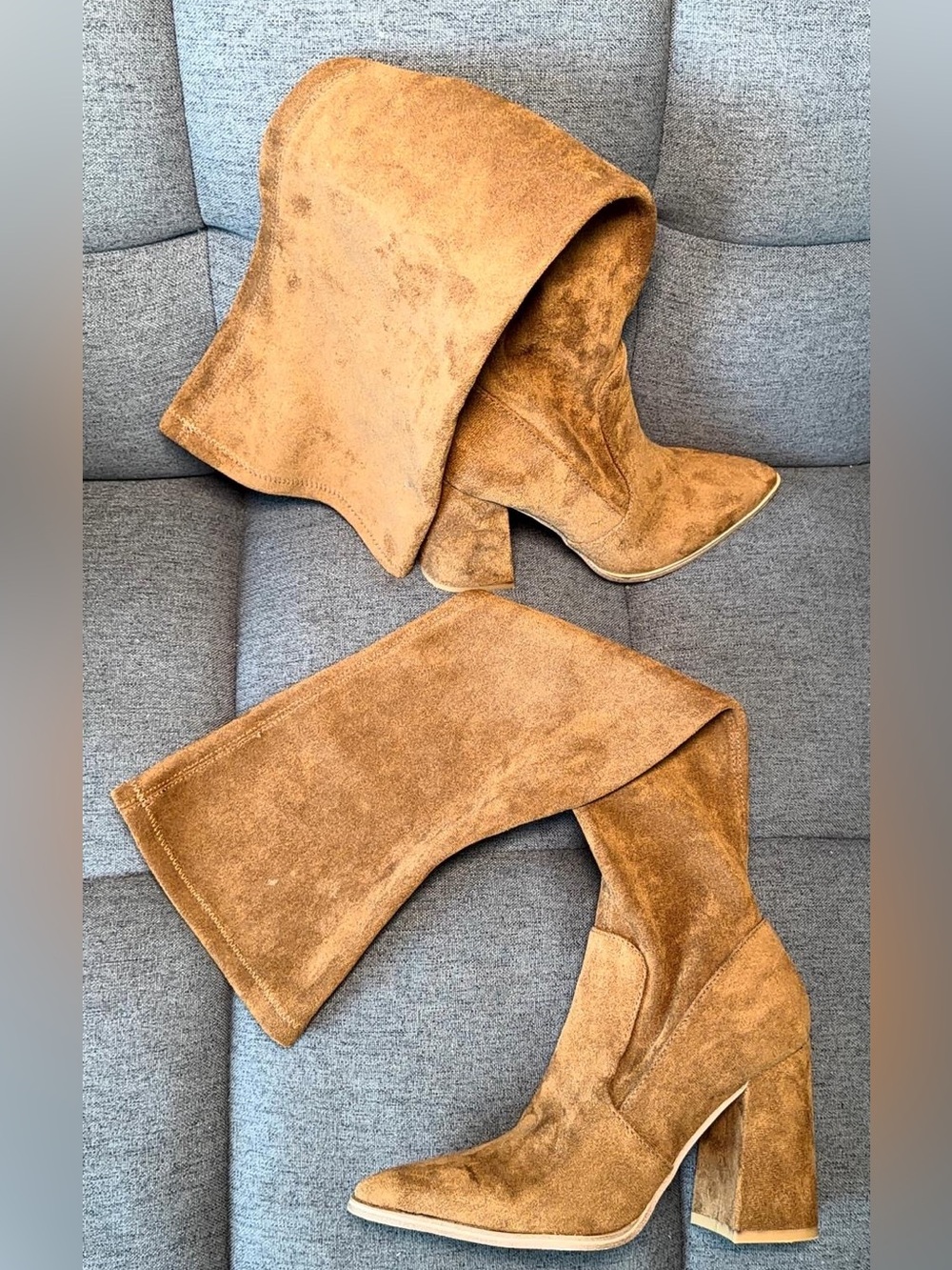 Steve Madden Huntley Boots Tan - Picture 3 of 3